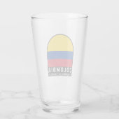 Verre L'emblème du drapeau colombien est Vintage (Dos)