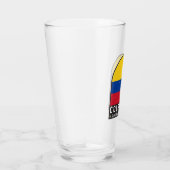 Verre L'emblème du drapeau colombien est Vintage (Droite)