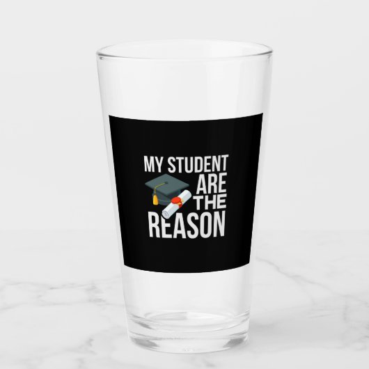 Verre L'enseignant est ma raison d'être (Devant)