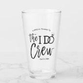 Verre L'équipage I Do | Fête de mariage Faveur | Nom per (Devant)