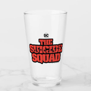Verre L'équipe du suicide Logo rouge et noir