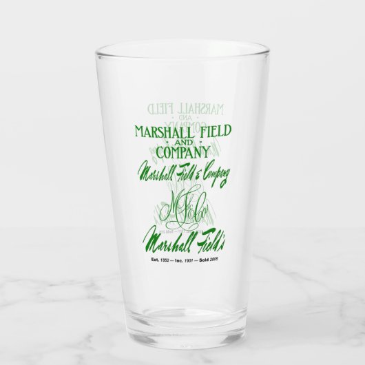 Verre Les 4 logos de Marshall Field (Dos)