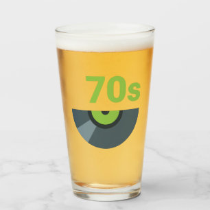 Verre les années 70 Rock Record des années 1970