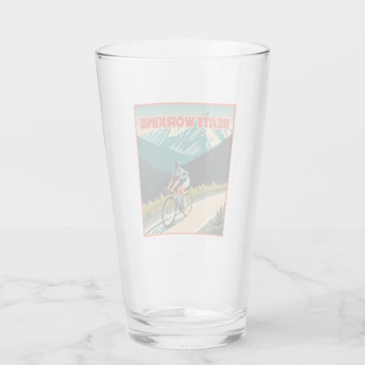 Verre Les battements cyclables fonctionnent (Dos)