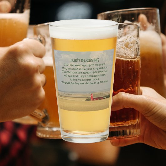 Verre Les champs de blé doré de la bénédiction irlandais