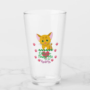 Verre Les chats laissent des empreintes