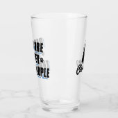 Verre Les chiens sont meilleurs [Noir/Bleu] (Gauche)