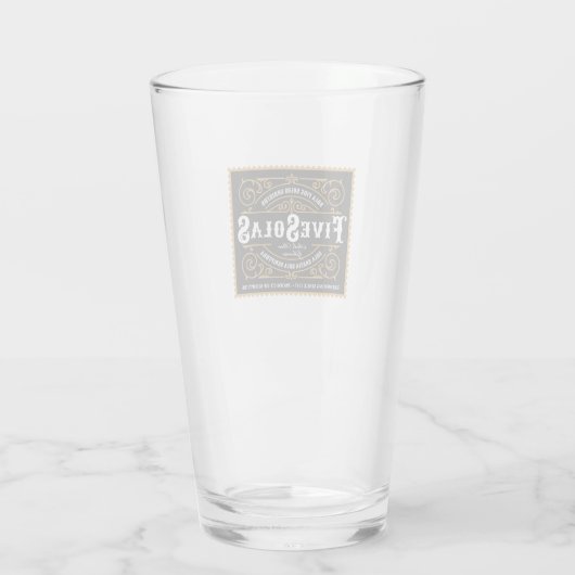 Verre Les cinq solas (Dos)