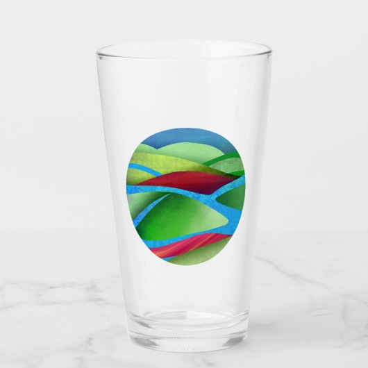 Verre Les Collines Sur La Glace (Devant)
