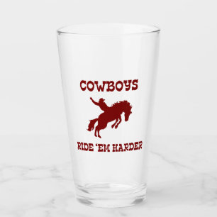 Verre Les cow-boys les montent plus fort