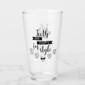 Verre Les dents sont toujours dans le style (Dos)