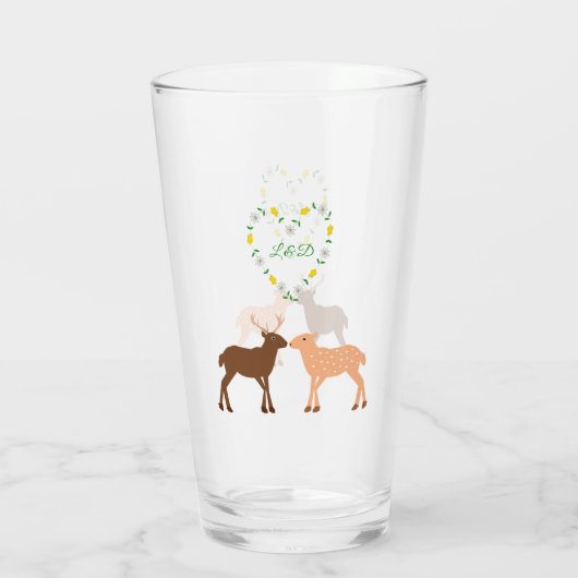 Verre Les Deux et Daisy Heart Custom (Dos)