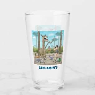 Verre Les dinosaures rencontrent l'âge de pierre