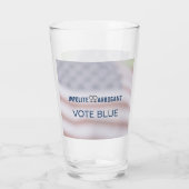 Verre Les femmes obsédées votent bleu 2024 (Dos)