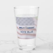 Verre Les femmes obsédées votent bleu 2024 (Devant)