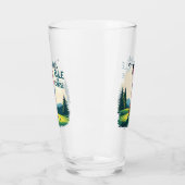 Verre Les filles gouvernent le parcours Retro Golf Illus (Gauche)