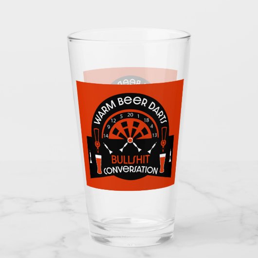 Verre Les fléchettes de pub classiques (Devant)