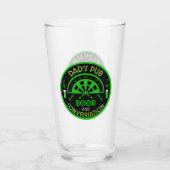Verre Les fléchettes de pub classiques (Dos)