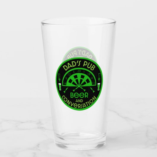Verre Les fléchettes de pub classiques (Devant)