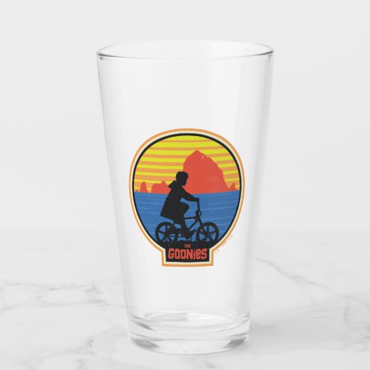 Verre Les Goonies Retro Mikey équitation Vélo Graphique (Devant)