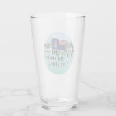 Verre "Les Îles Caïmans Soleil & Amusement" Avec Drapeau (Dos)