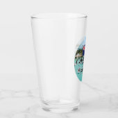 Verre "Les Îles Caïmans Soleil & Amusement" Avec Drapeau (Droite)
