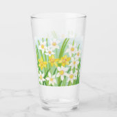 Verre Les jonquilles jaunes et blanches au printemps (Devant)