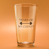 Verre Les larmes de mon entraîneur personnel de clients
