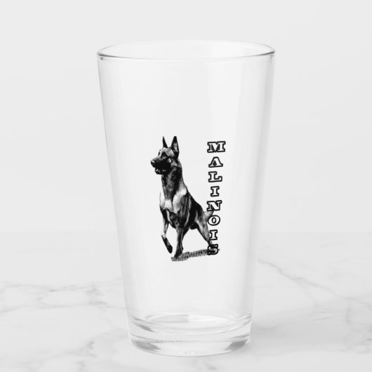 Verre Les Malinois belges sont les meilleurs (Devant)