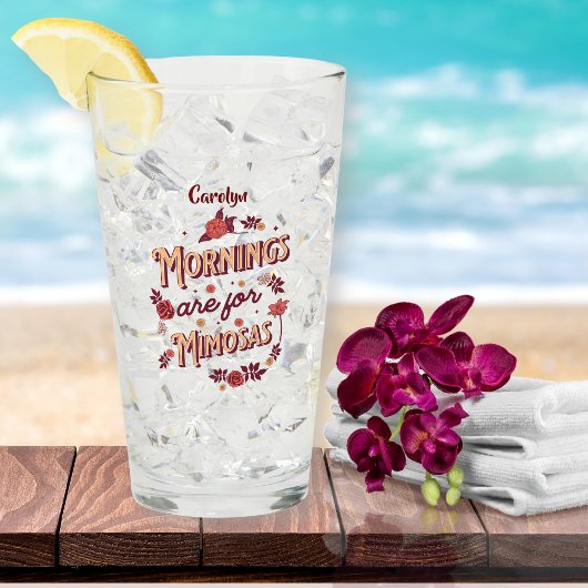 Verre Les matins sont pour Mimosas Glass