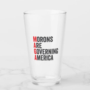 Verre Les morons dirigent l'Amérique 4 juillet