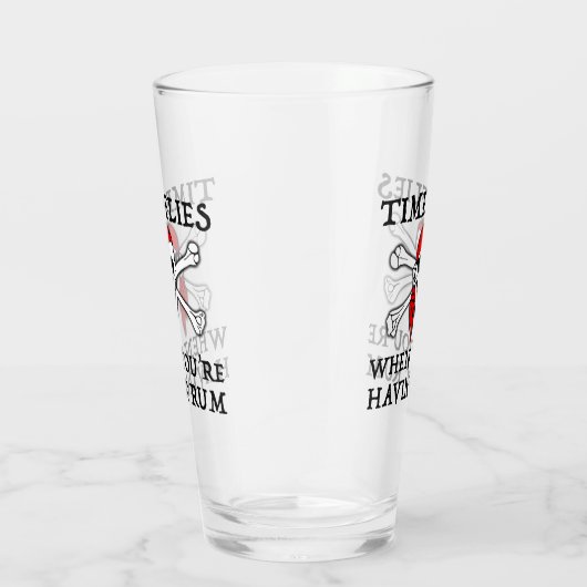 Verre Les mouches du temps quand vous avez du rhum (Droite)