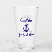 Verre Les navires ancrent les capitaines de bateaux (Devant)