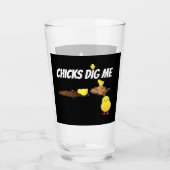 VERRE LES POUSSINS M'AIMENT BIEN (Devant)