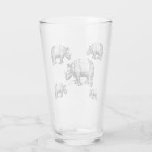 Verre Les rhinocéros (Dos)