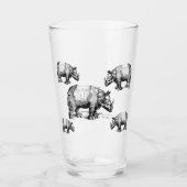 Verre Les rhinocéros (Devant)