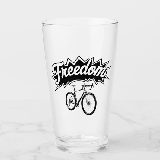 Verre Les vélos sont la liberté (Devant)