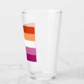 Verre Lesbian Pride Flag LGBTQ (Gauche)