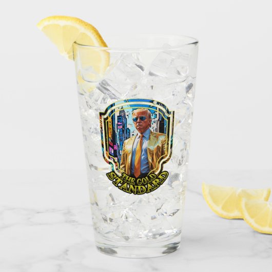 Verre L'étalon or - Président Trump 2024 (Devant glace)