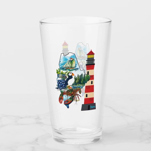 Verre L'État Du Maine (Devant)