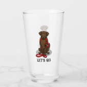 Verre Let's Go! Walk Flat-Coated Retriever Dog (liver) (Dos)