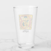 Verre Lettre Florale médiévale illuminée B Monogramme (Dos)