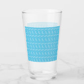 Verre Lettre initiale A, Aqua Blue (Dos)