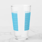 Verre Lettre initiale A, Aqua Blue (Gauche)