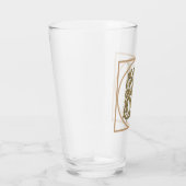 Verre LETTRE M MONOGRAM Beau Mariage Nouveau Accueil Cad (Droite)