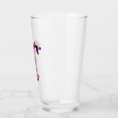 Verre Lettre T initiale décorative en blanc (Gauche)