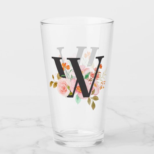 Verre Lettre W (Devant)