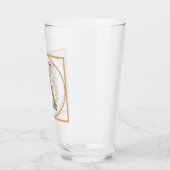 Verre LETTRE X MONOGRAM Beau Mariage Nouveau Accueil Cad (Gauche)