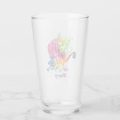 Verre Lézard floral coloré (Dos)