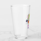 Verre Lézard floral coloré (Droite)